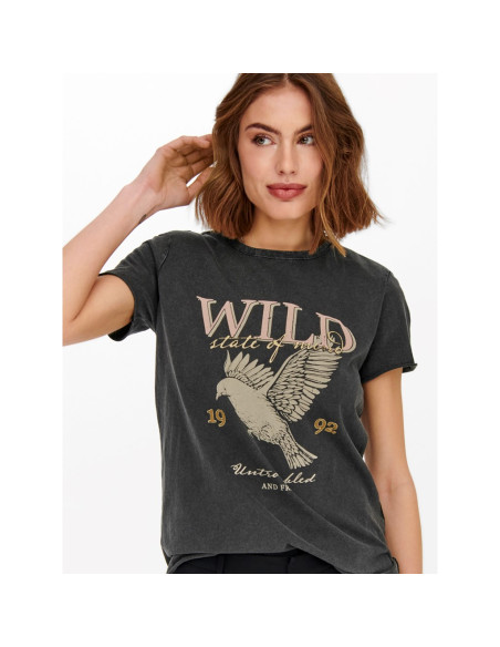 Camiseta rock .ONLLUCY REG S/S TOP JRS NOOS