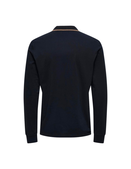 ONSBOOKER REG LS HALF ZIP POLO