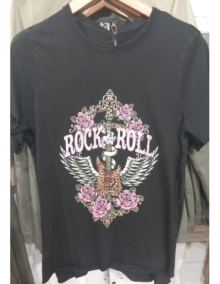 Camiseta rock .ONLLUCY REG S/S TOP JRS NOOS