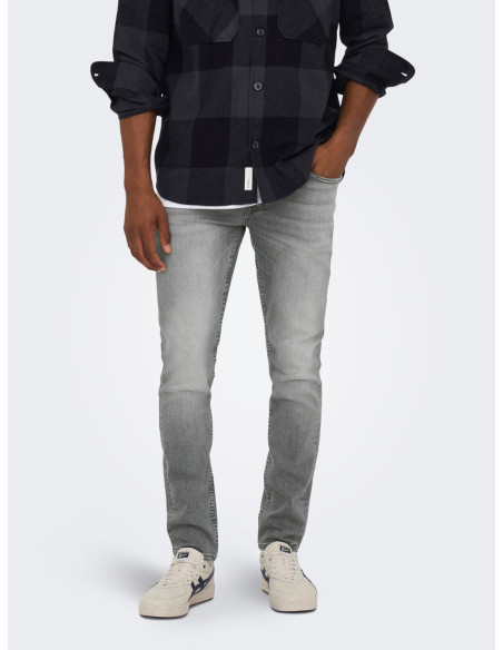 Vaquero  gris  slim .ONSLOOM SLIM GREY 3227 JEANS NOOS