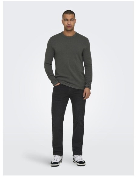 Vaquero regular. ONSWEFT REGULAR BLACK 8638 MAT DNM NOOS