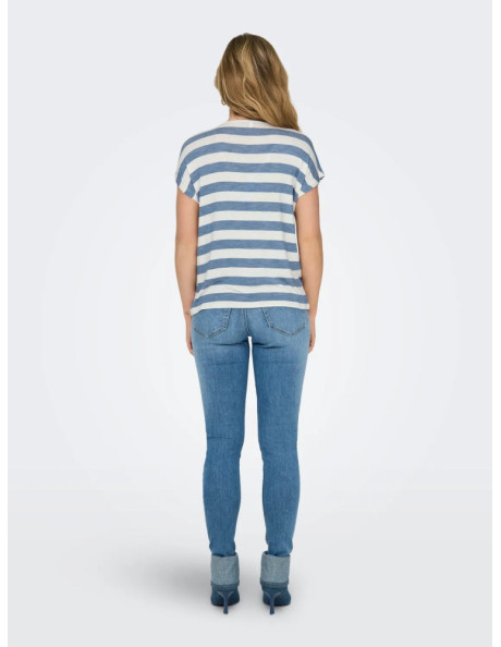 Camiseta cuello pico . ONLLIRA LIFE S/S V-NECK TOP JRS