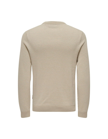 ONSTAPA REG 12 STRUC LS CREW KNIT NOOS