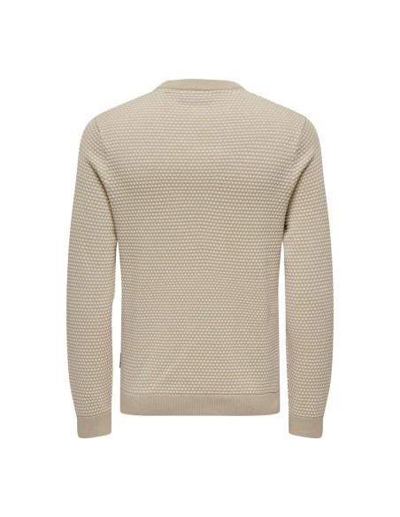 ONSTAPA REG 12 STRUC LS CREW KNIT NOOS