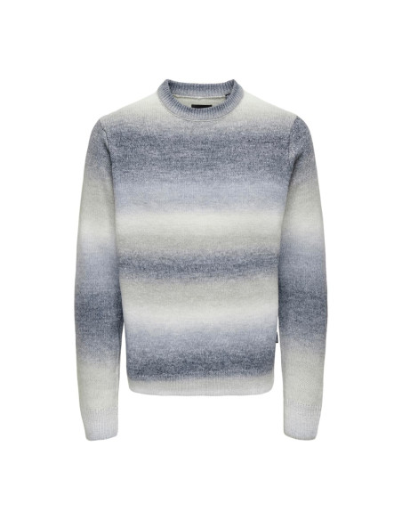 ONSTIMBER REG 5 SPRAY CREW KNIT