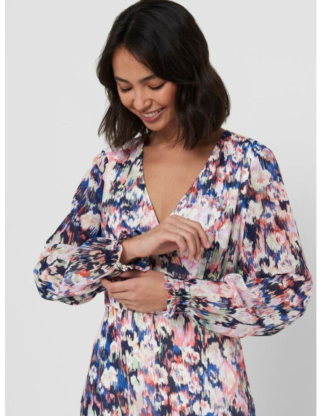 ONLZOE  L/S MIDI DRESS IT WVN