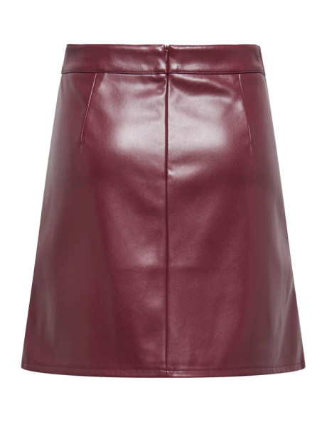 Falda corta polipiel . ONLISABEL HW FAUX LEATHER SKIRT PNT
