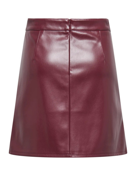 Falda corta polipiel . ONLISABEL HW FAUX LEATHER SKIRT PNT