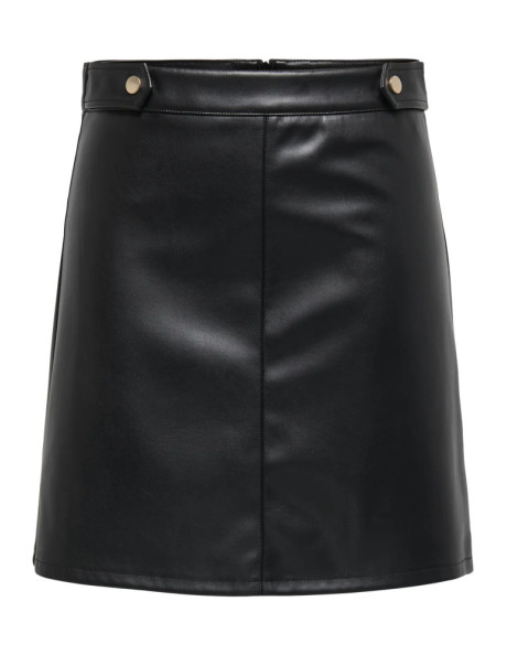 Falda corta polipiel . ONLISABEL HW FAUX LEATHER SKIRT PNT
