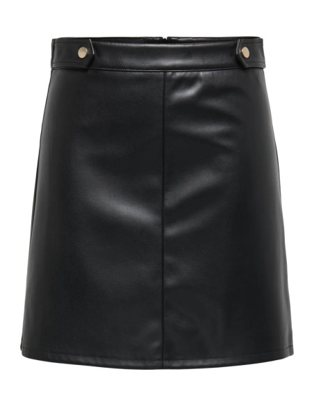 Falda corta polipiel . ONLISABEL HW FAUX LEATHER SKIRT PNT