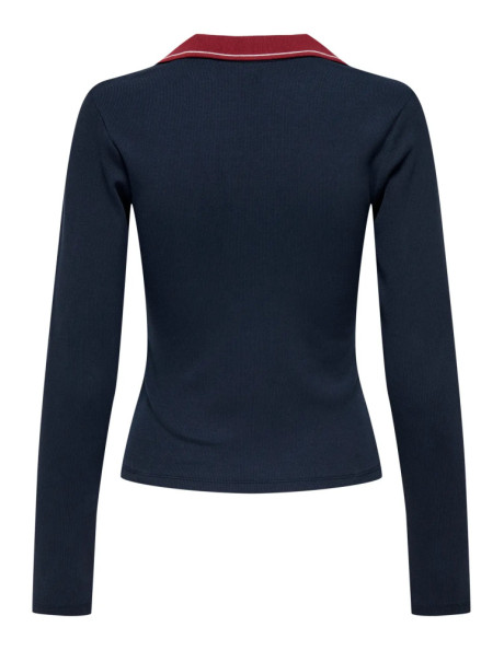 Polo  manga larga . ONLHADLEIGH L/S CONTRAST POLO TOP JRS