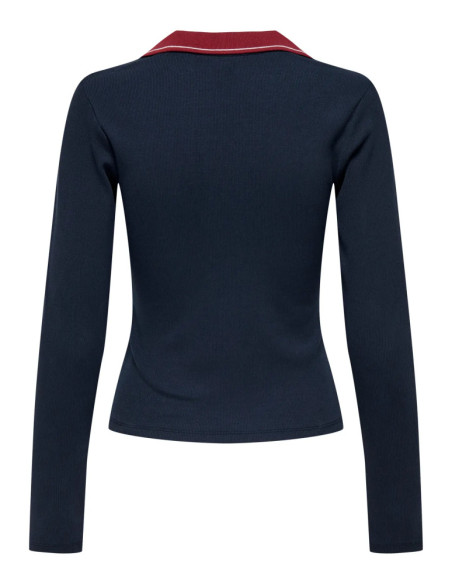 Polo  manga larga . ONLHADLEIGH L/S CONTRAST POLO TOP JRS