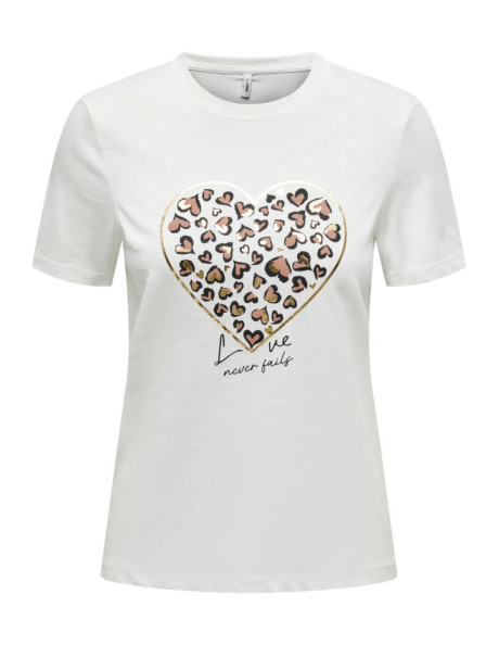 Camiseta . ONLTANYA LIFE REG S/S LEO PRINT TOP JRS