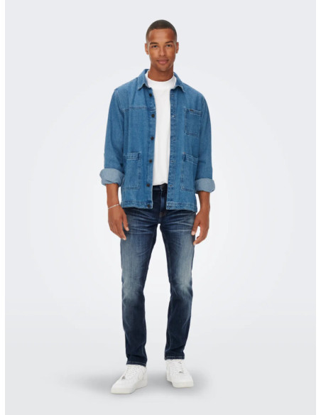 Pantalón vaquero regular . ONSWEFT REG. DB 3251 A14 DNM NOOS