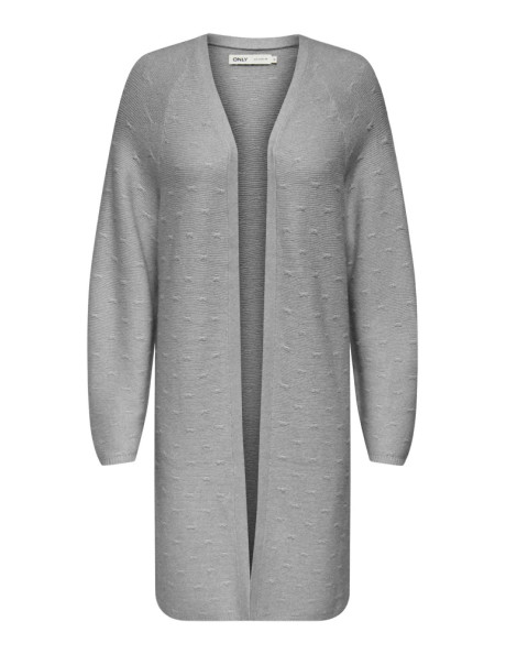 Chaqueta de punto larga . ONLKATIA LS STRUCT OPEN CARDIGAN CC KNT