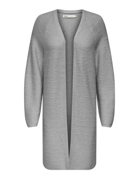Chaqueta de punto larga . ONLKATIA LS STRUCT OPEN CARDIGAN CC KNT