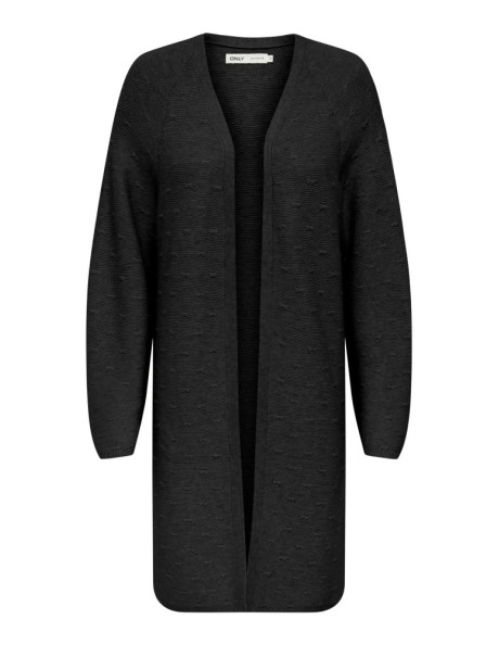 Chaqueta de punto larga . ONLKATIA LS STRUCT OPEN CARDIGAN CC KNT