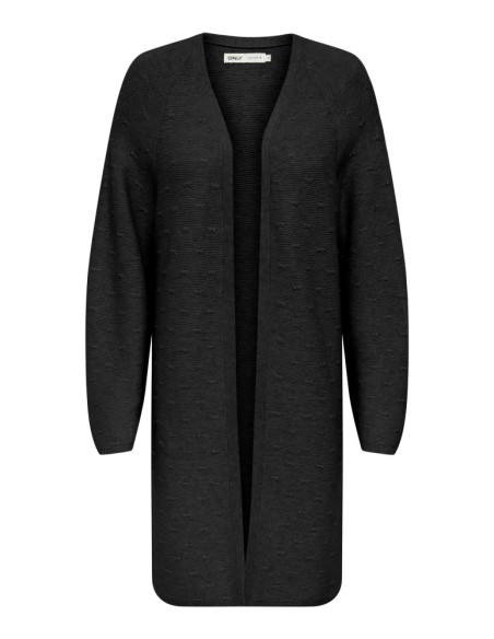 Chaqueta de punto larga . ONLKATIA LS STRUCT OPEN CARDIGAN CC KNT