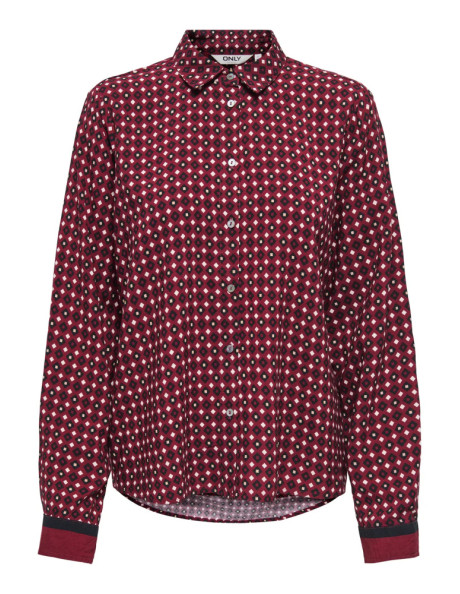 Camisa . ONLVEDA BORDER L/S SHIRT WVN