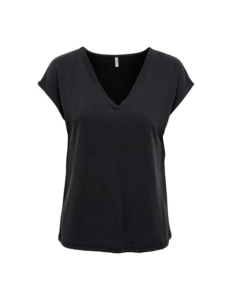 Camiseta básica manga corta cuello pico . ONLFREE LIFE S/S