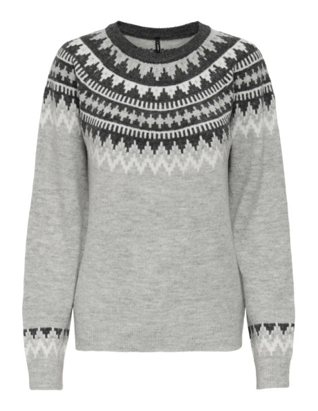 Jersey grecas  . ONLHELENA LS JQ O-NECK CC KNT