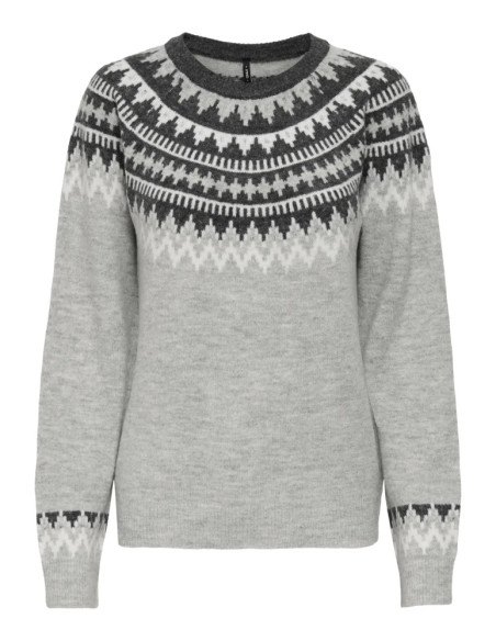 Jersey grecas  . ONLHELENA LS JQ O-NECK CC KNT