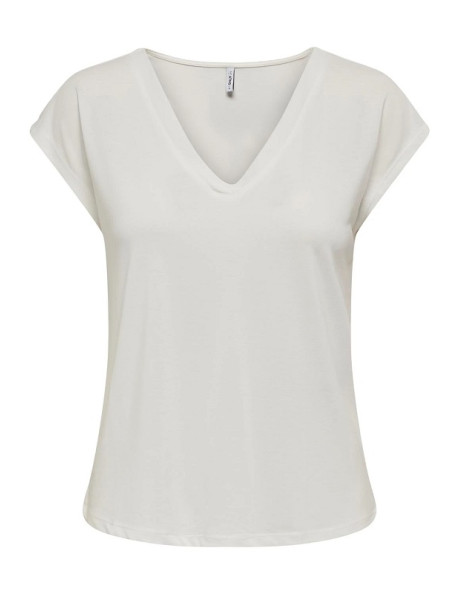 Camiseta básica manga corta cuello pico . ONLFREE LIFE S/S