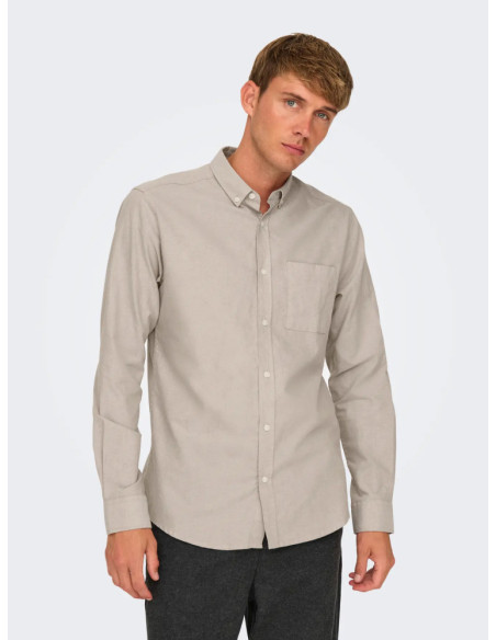 Camisa oxford . ONSALVARO SLIM LS OXFORD SHIRT