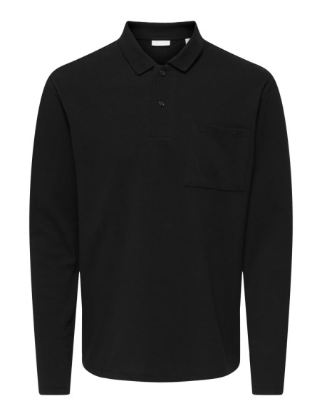 Polo camisero manga larga . ONSBEN REG LS POLO