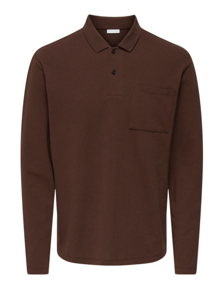 Polo camisero manga larga . ONSBEN REG LS POLO