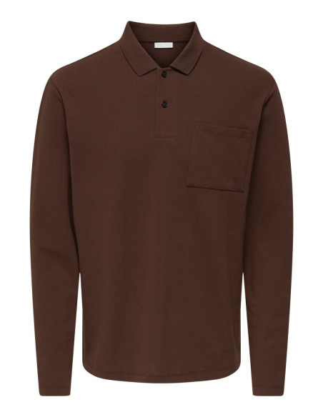 Polo camisero manga larga . ONSBEN REG LS POLO
