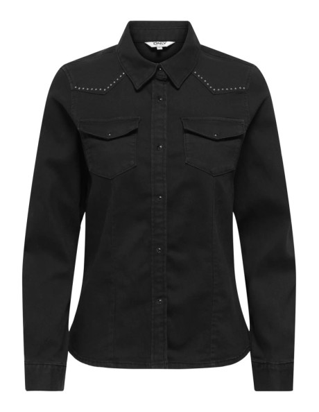 Camisa con tachuelas. ONLSASIA L/S FIT STUD DNM SHIRT AKM