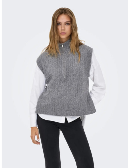 Chaleco punto.ONLJEANETT LIFE SL RIB HIGHNECK CS KNT