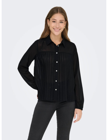 Camisa negra .ONLSTAR LIFE L/S SAGE SHIRT WVN