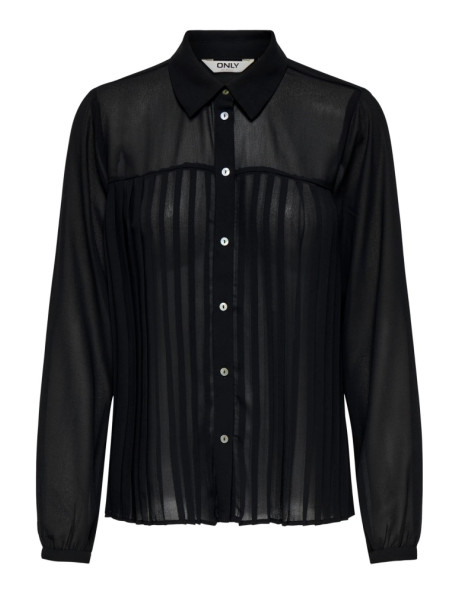 Camisa negra .ONLSTAR LIFE L/S SAGE SHIRT WVN