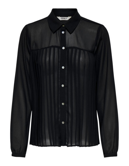 Camisa negra .ONLSTAR LIFE L/S SAGE SHIRT WVN