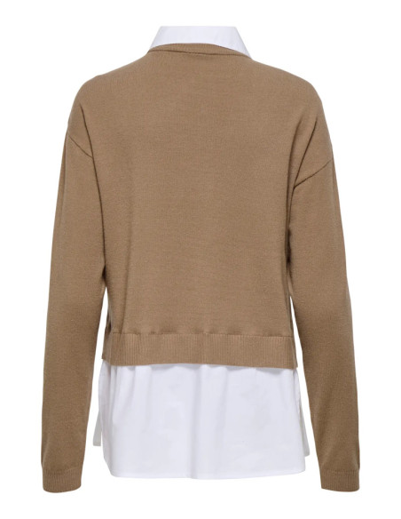 Jersey de punto con sobre camisa .ONLPAYSON LS MIX PULLOVER KNT