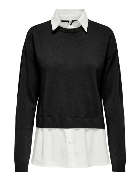 Jersey de punto con sobre camisa .ONLPAYSON LS MIX PULLOVER KNT