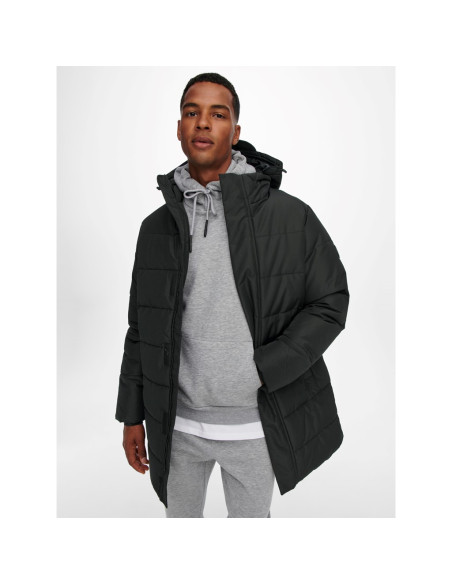 Abrigo acolchada. ONSCARL LONG QUILTED COAT OTW