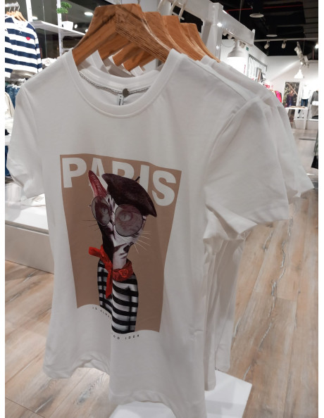 Camiseta . ONLAYA LIFE S/S O-NECK TOP NOOS PTM