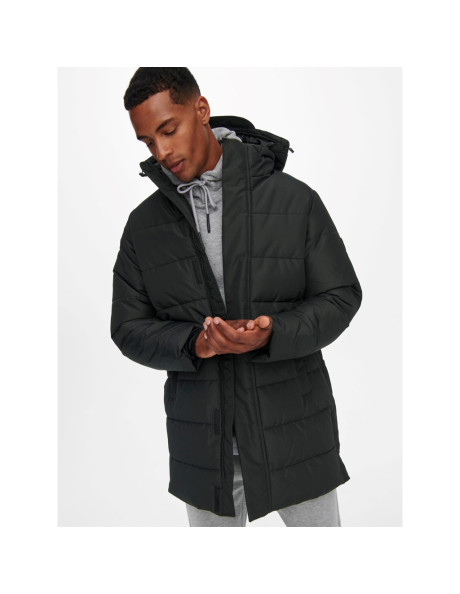 Abrigo acolchada. ONSCARL LONG QUILTED COAT OTW