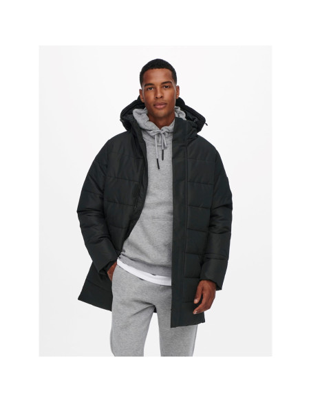 Abrigo acolchada. ONSCARL LONG QUILTED COAT OTW