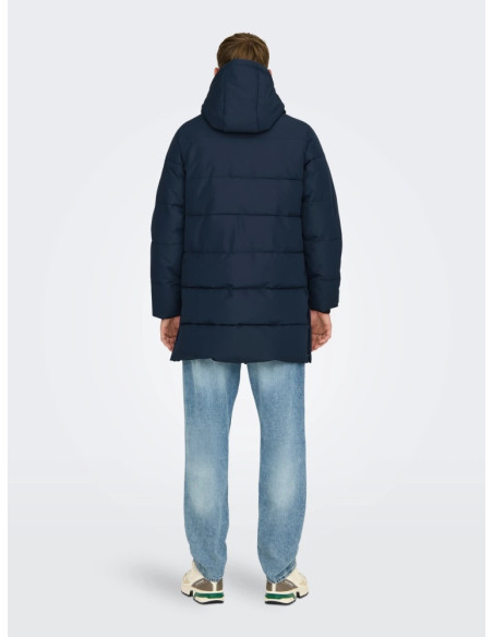 Abrigo acolchada. ONSCARL LONG QUILTED COAT OTW