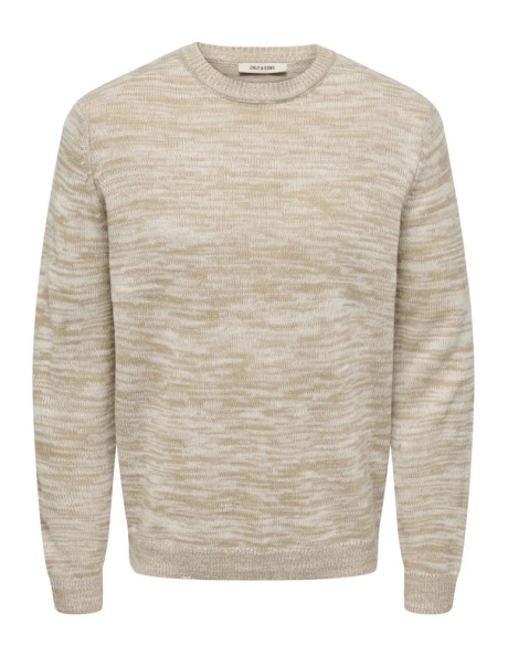 Jersey mezclilla. ONSTRAK REG LS CREW NECK KNIT