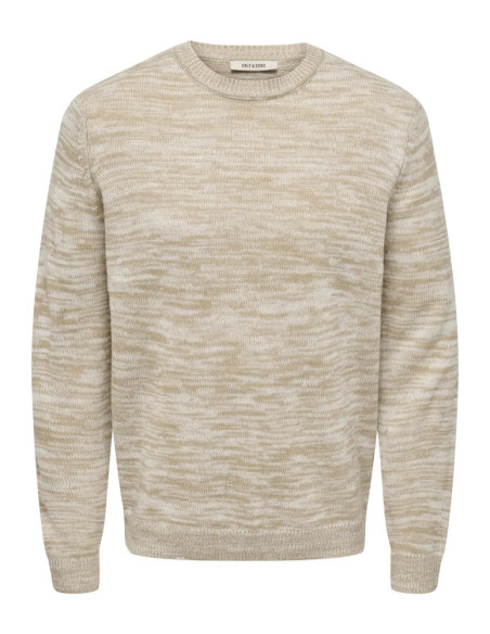 Jersey mezclilla. ONSTRAK REG LS CREW NECK KNIT