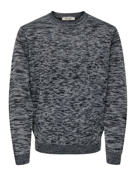 Jersey mezclilla. ONSTRAK REG LS CREW NECK KNIT