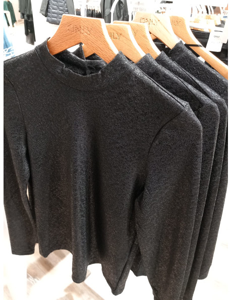 ONLILSA L/S SHINE HIGHNECK TOP JRS