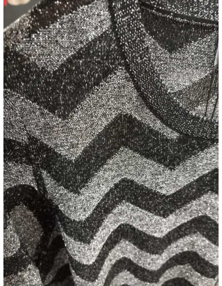 Jersey fino glitter . ONLJILLO LS ZIGZAG O-NECK GLITTER KNT