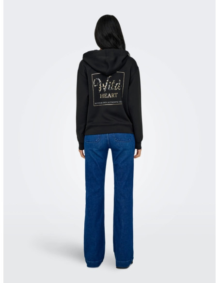 Sudadera con capucha. ONLALINA LIFE L/S PRINT HOOD SWT
