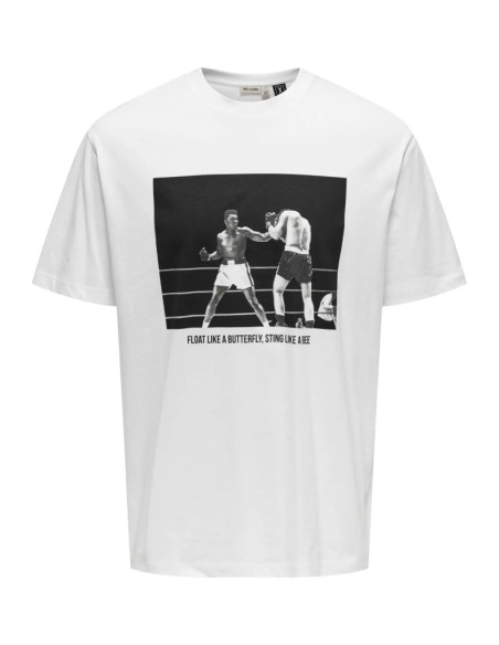 Camiseta  Ali  boxeador . ONSMUHAMMAD ALI RLX SS LIC TEE